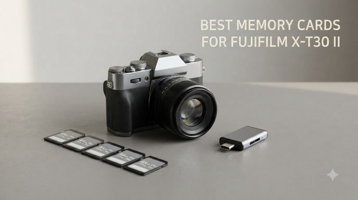best memory cards for fujifilm x t30 ii