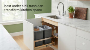 best under sink trash can transform kitchen space