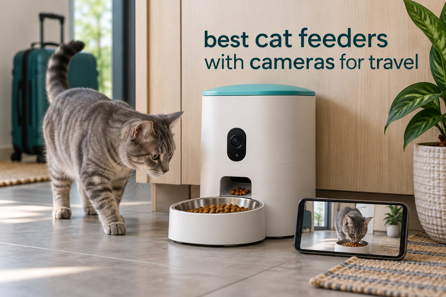 best cat feeders with cameras for travel