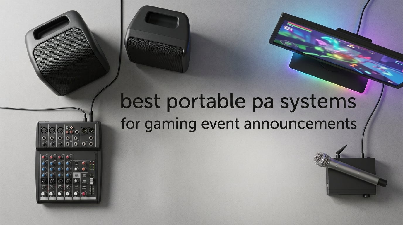best portable pa systems for gaming event announcements