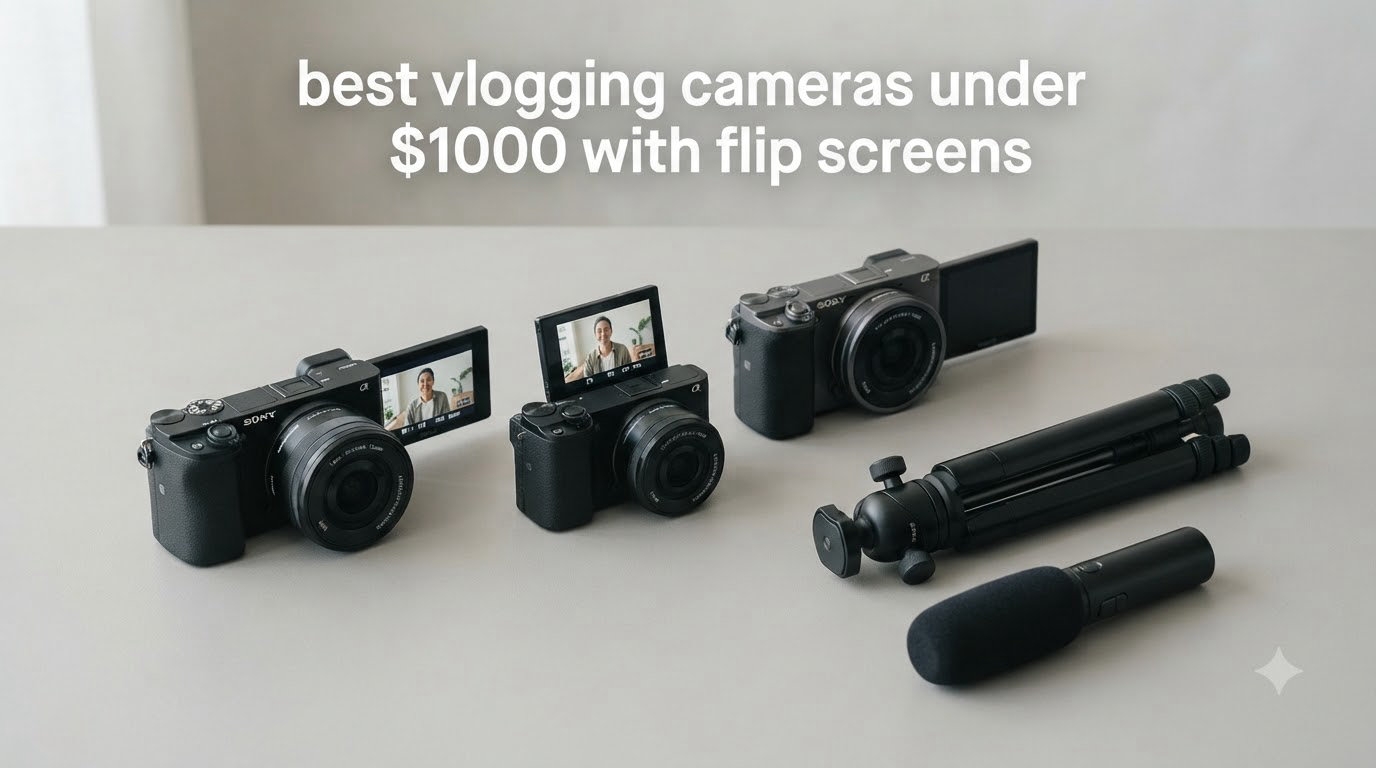 best vlogging cameras under $1000 with flip screens