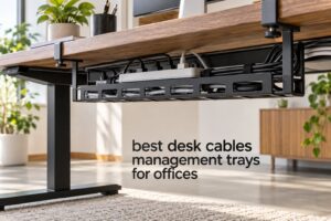 best desk cables management trays for offices