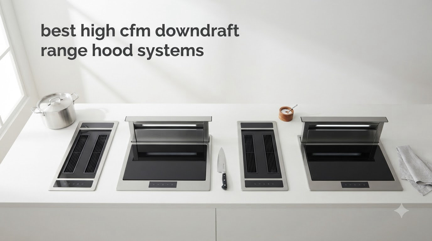 best high cfm downdraft range hood systems