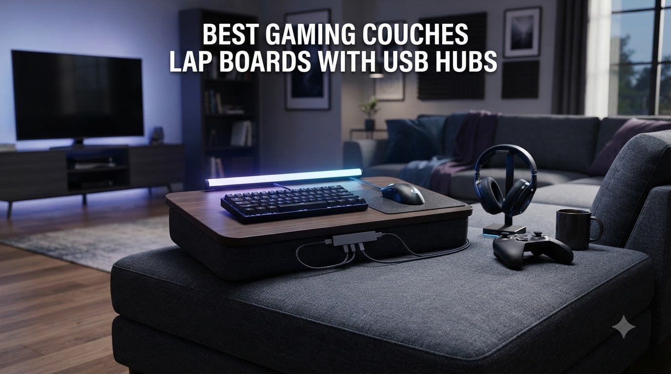 best gaming couches lap boards with usb hubs