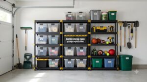 best bin storage racks garage organization