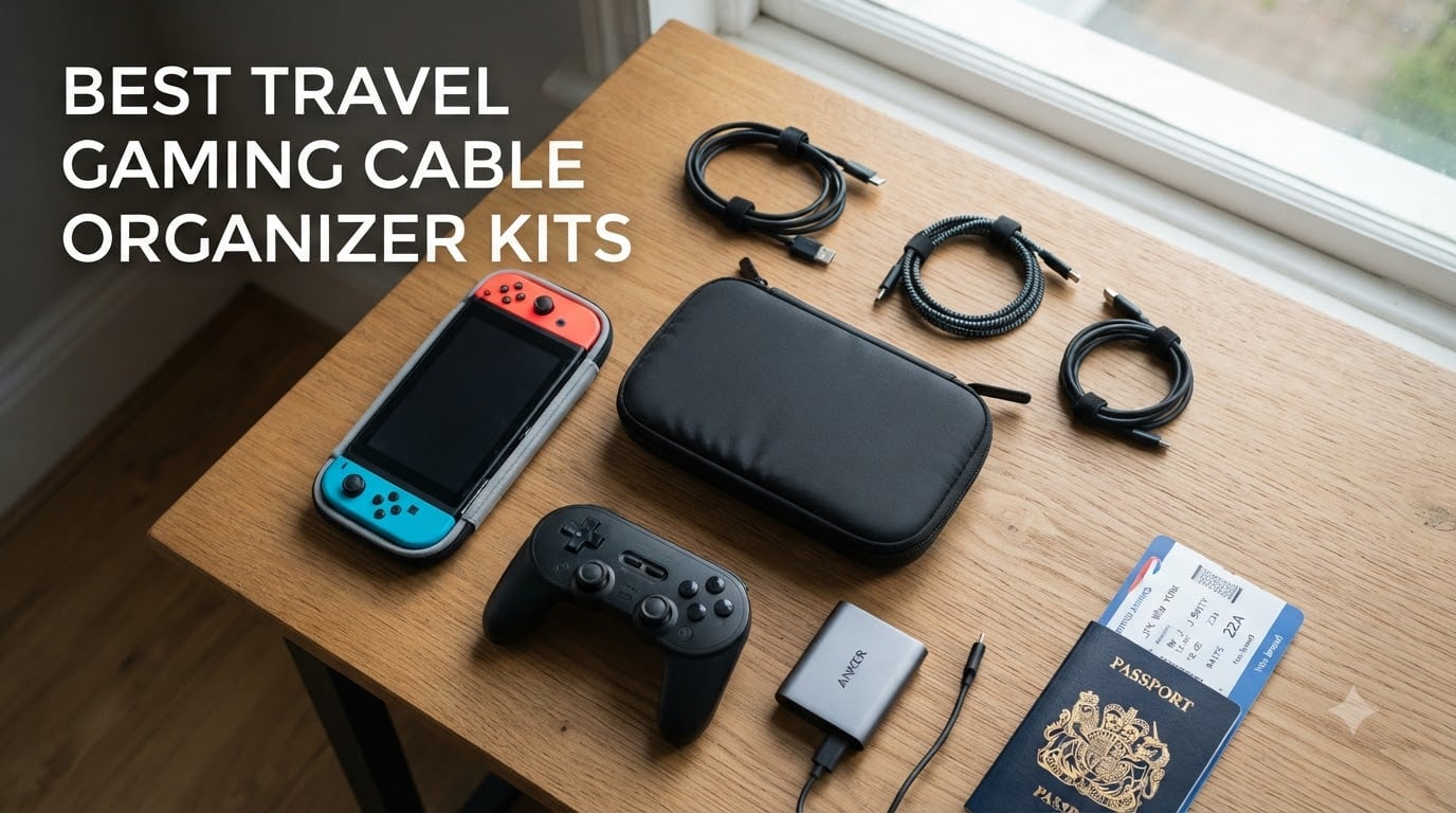 best travel gaming cable organizer kits