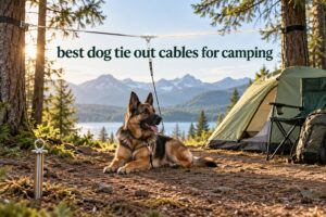 best dog tie out cables for camping