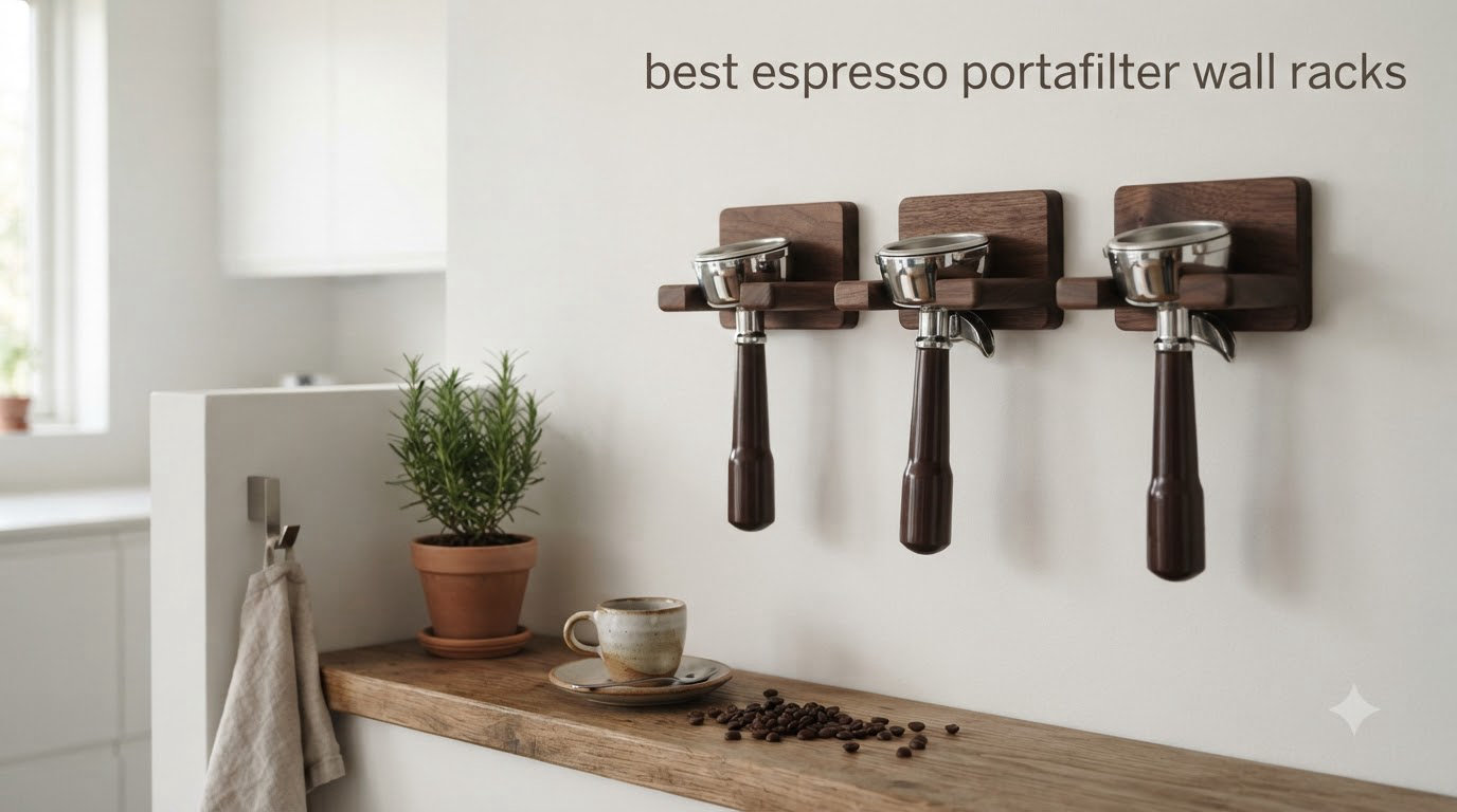 best espresso portafilter wall racks