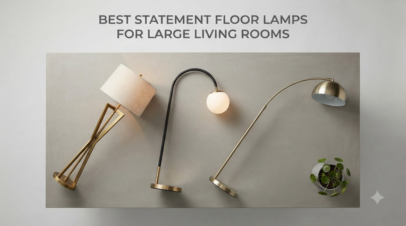 best statement floor lamps for large living rooms
