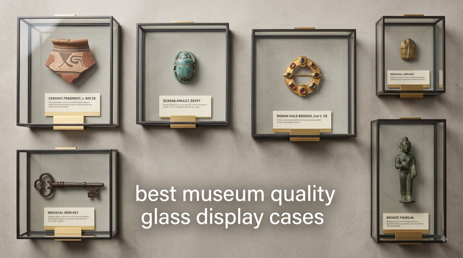 best museum quality glass display cases