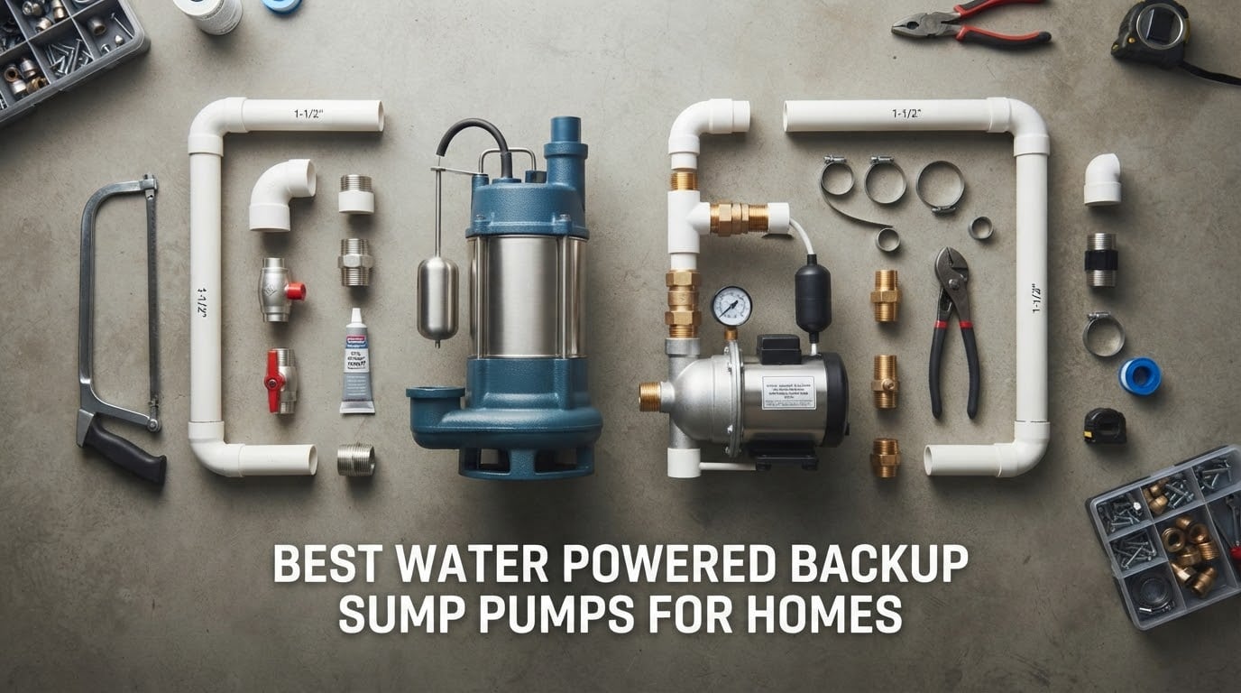 best water powered backup sump pumps for homes