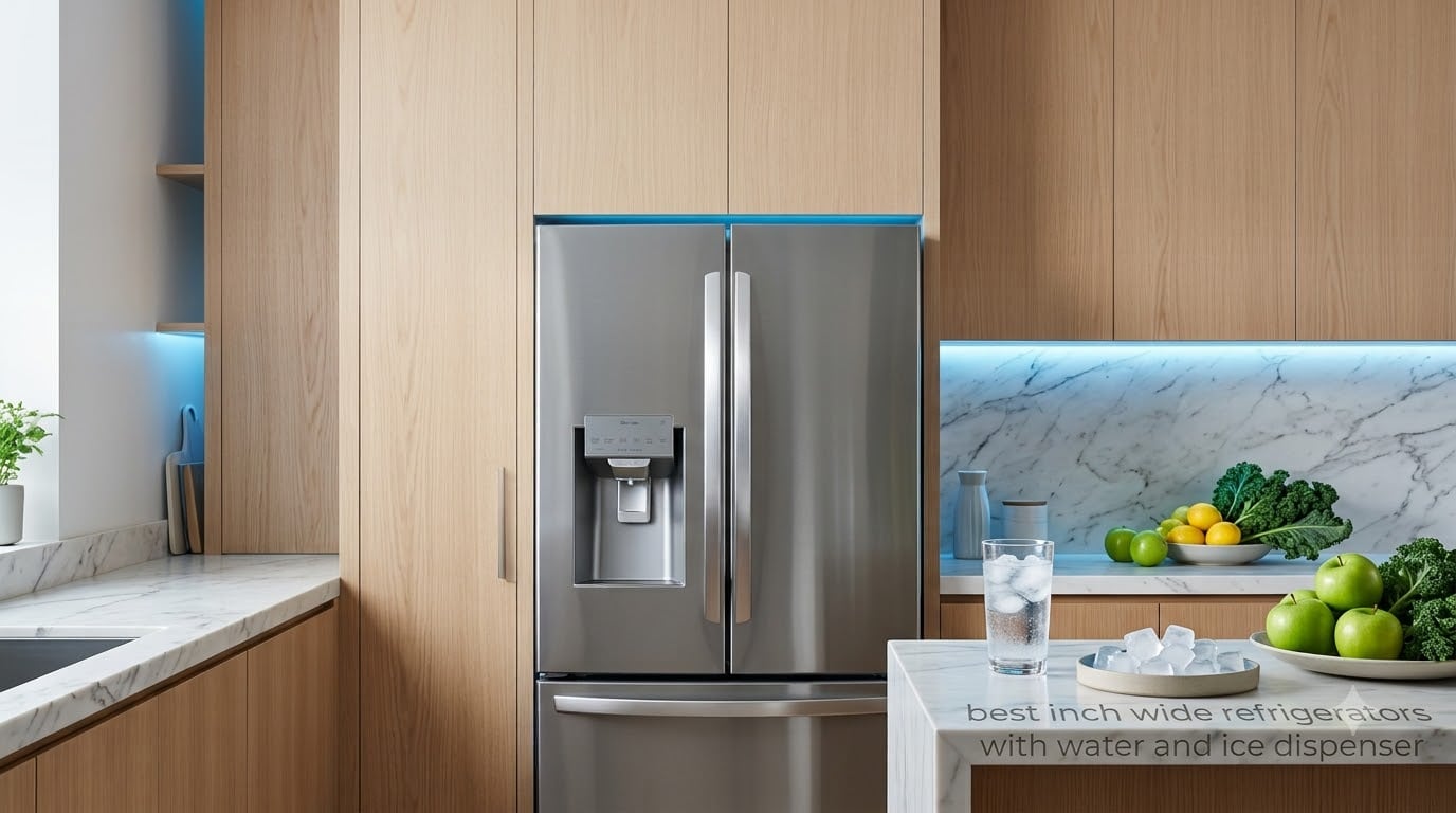 best 30 inch wide refrigerators with water and ice dispenser
