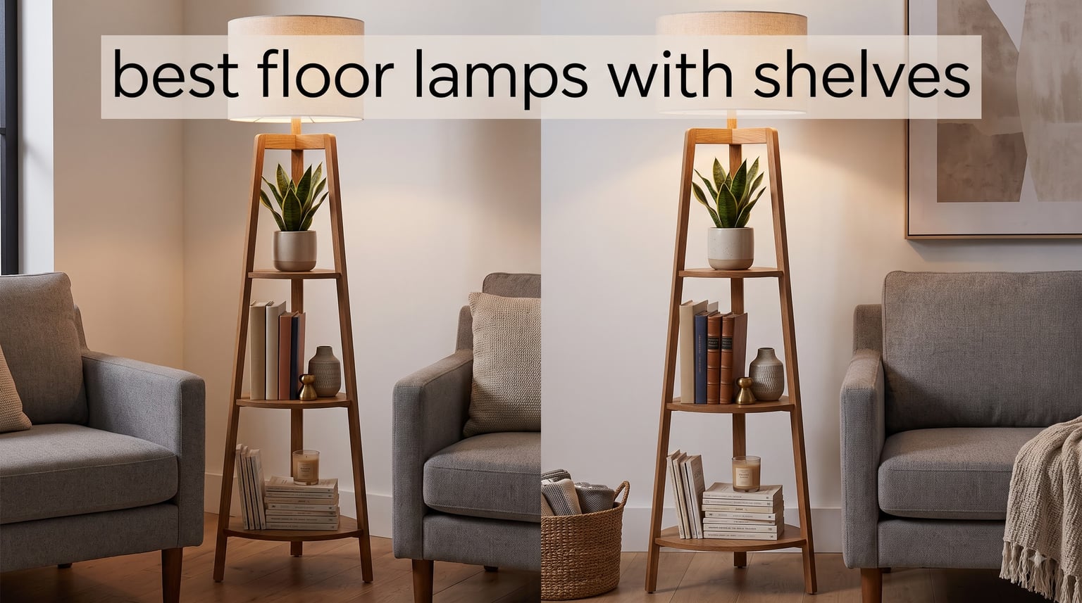 best floor lamps with shelves