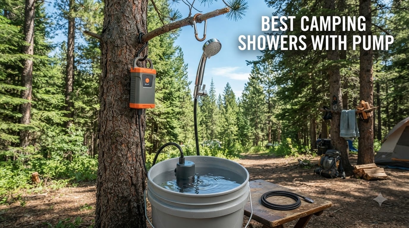 best camping showers with pump