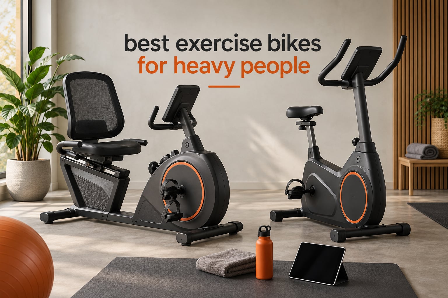 best exercise bikes for heavy people
