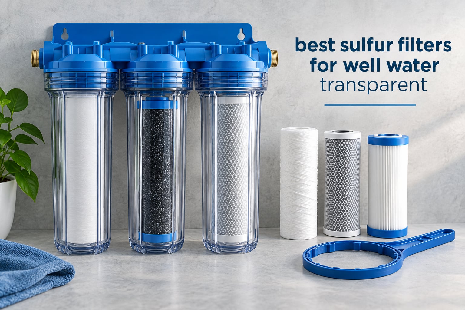 best sulfur filters for well water transparent