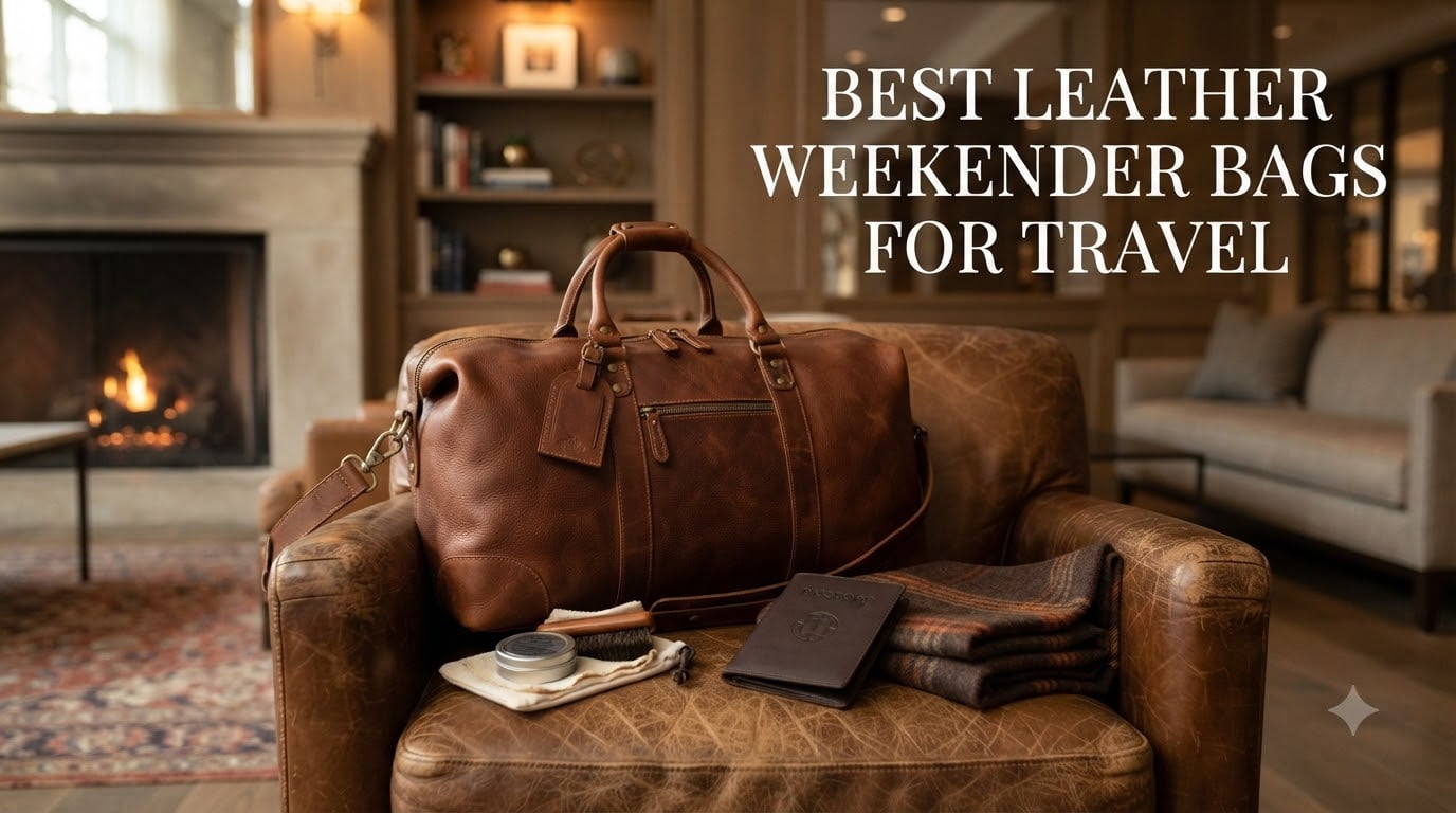 best leather weekender bags for travel