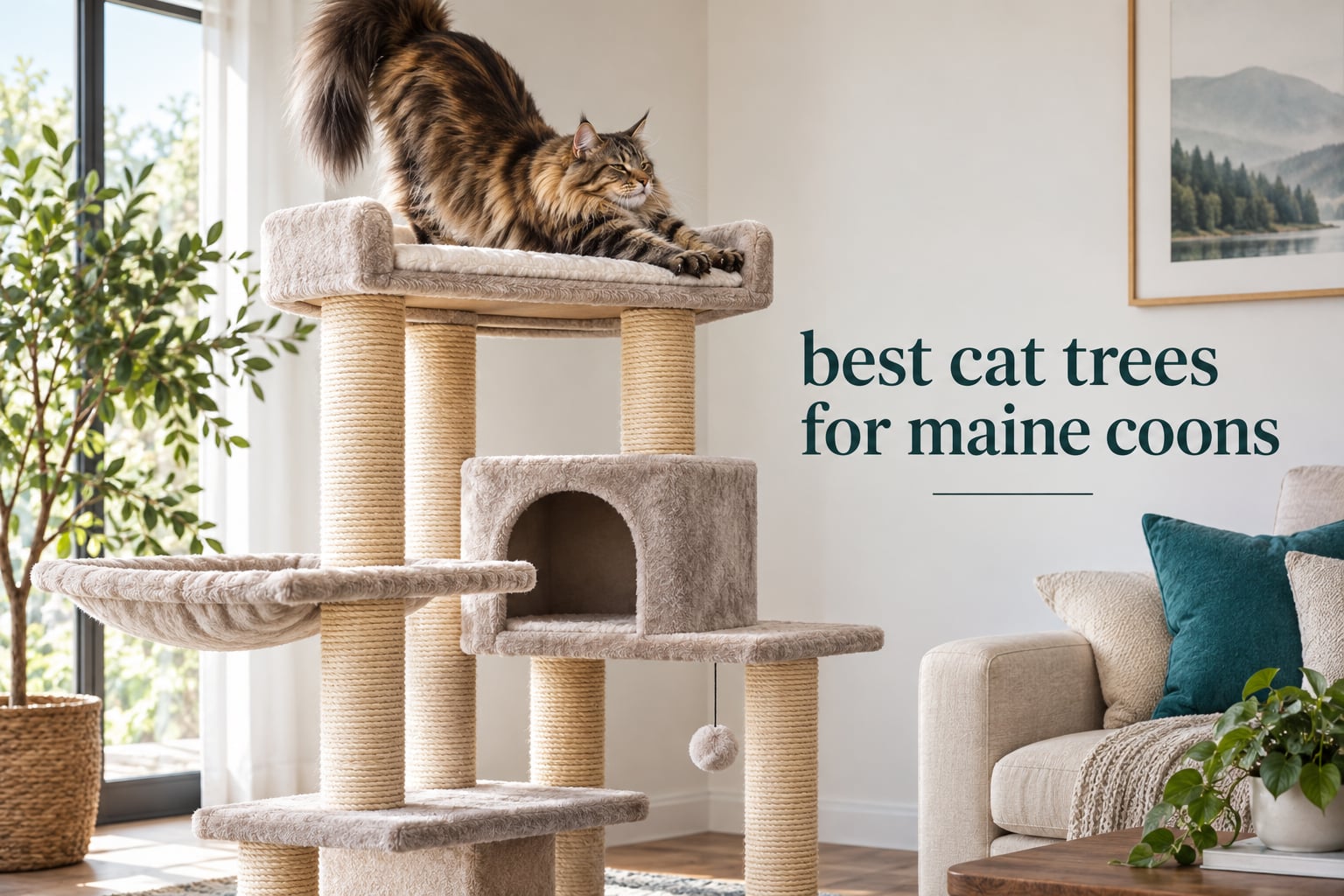 best cat trees for maine coons