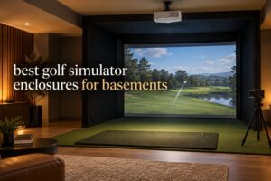 best golf simulator enclosures for basements
