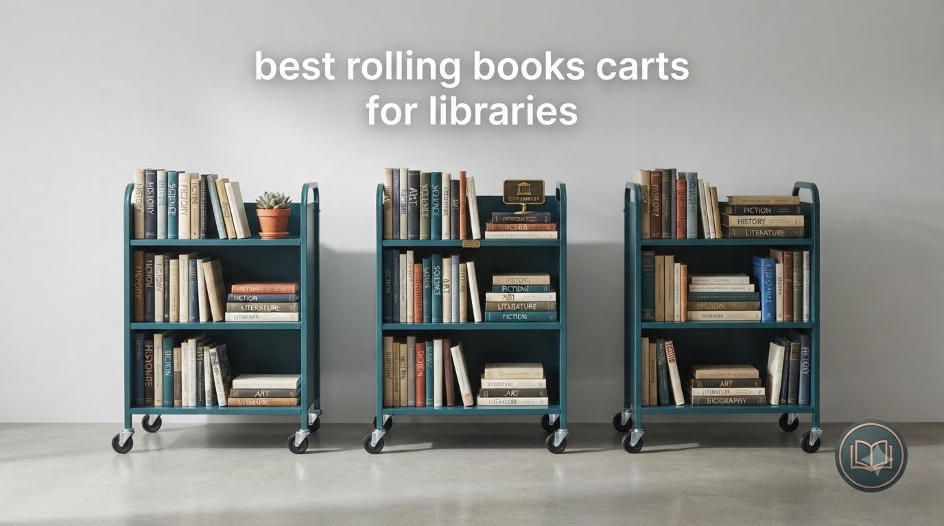 best rolling books carts for libraries