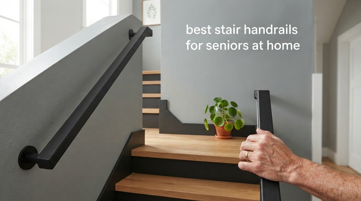 best stair handrails for seniors at home