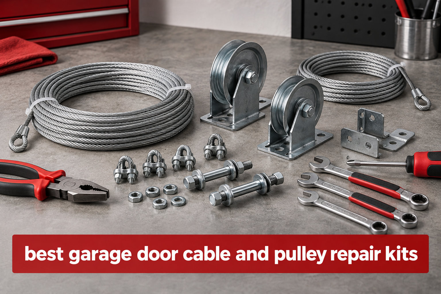 best garage door cable and pulley repair kits