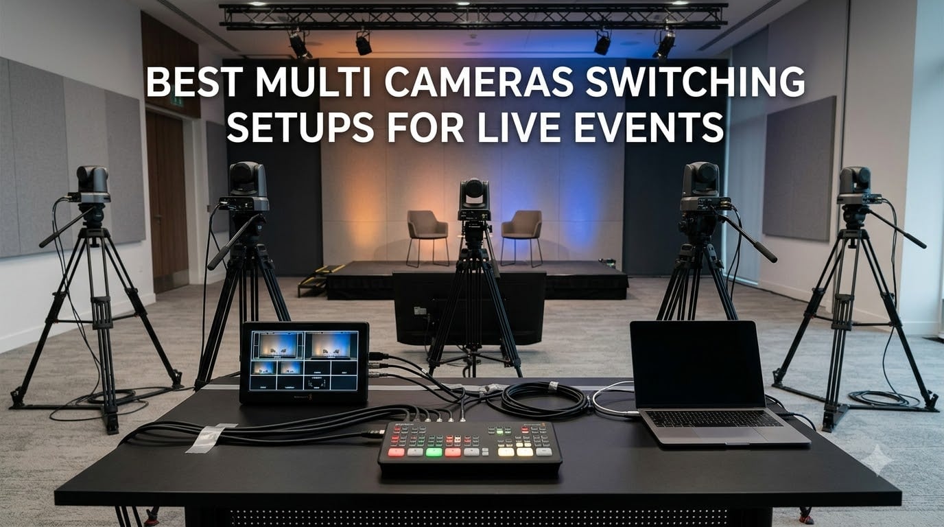 best multi cameras switching setups for live events