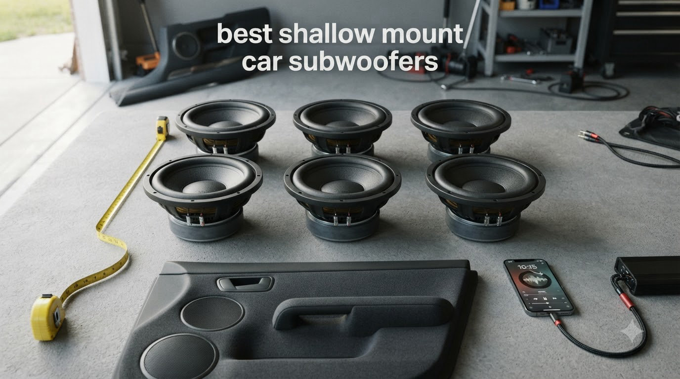 best shallow mount car subwoofers