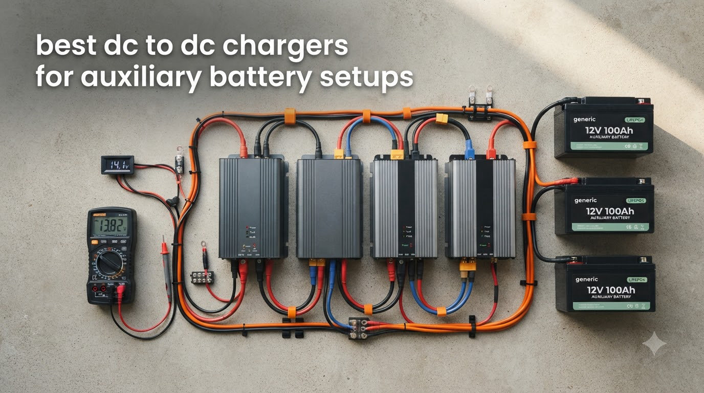 best dc to dc chargers for auxiliary battery setups