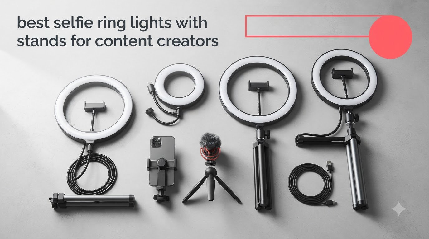 best selfie ring lights with stands for content creators