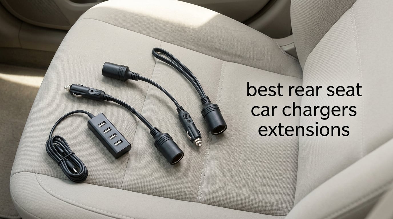 best rear seat car chargers extensions