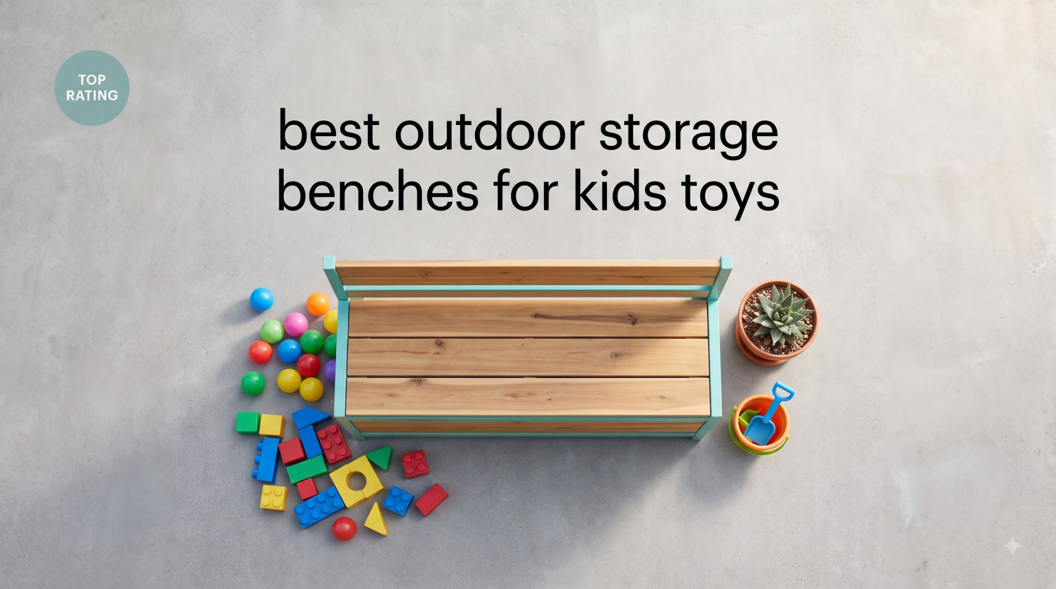 best outdoor storage benches for kids toys