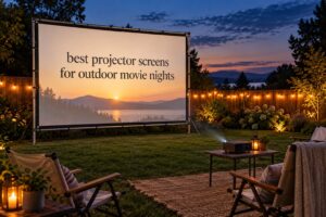best projector screens for outdoor movie nights