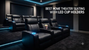 best home theater seating with led cup holders
