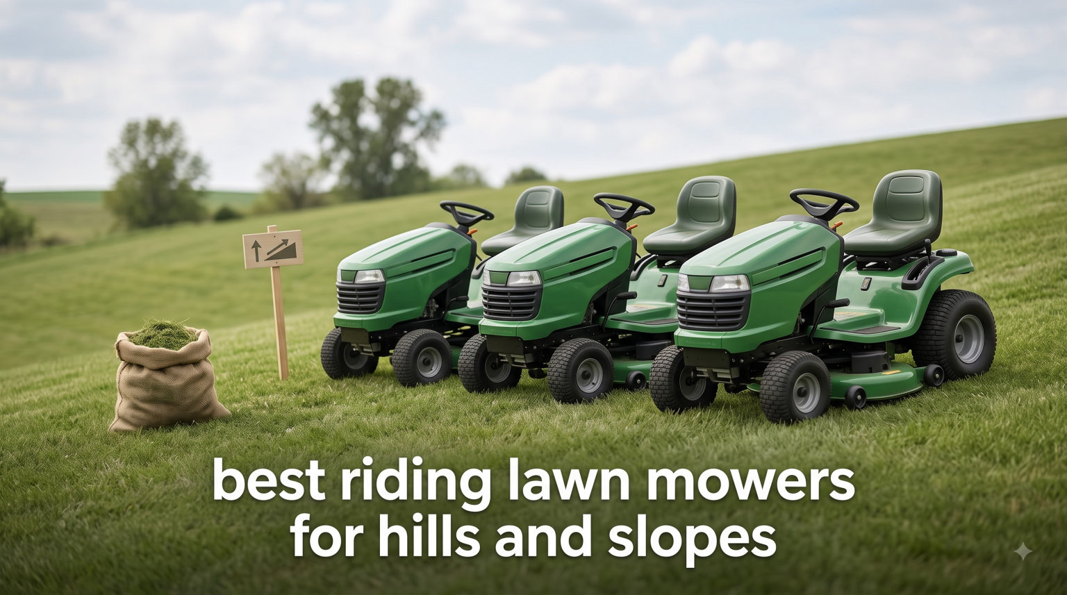 best riding lawn mowers for hills and slopes