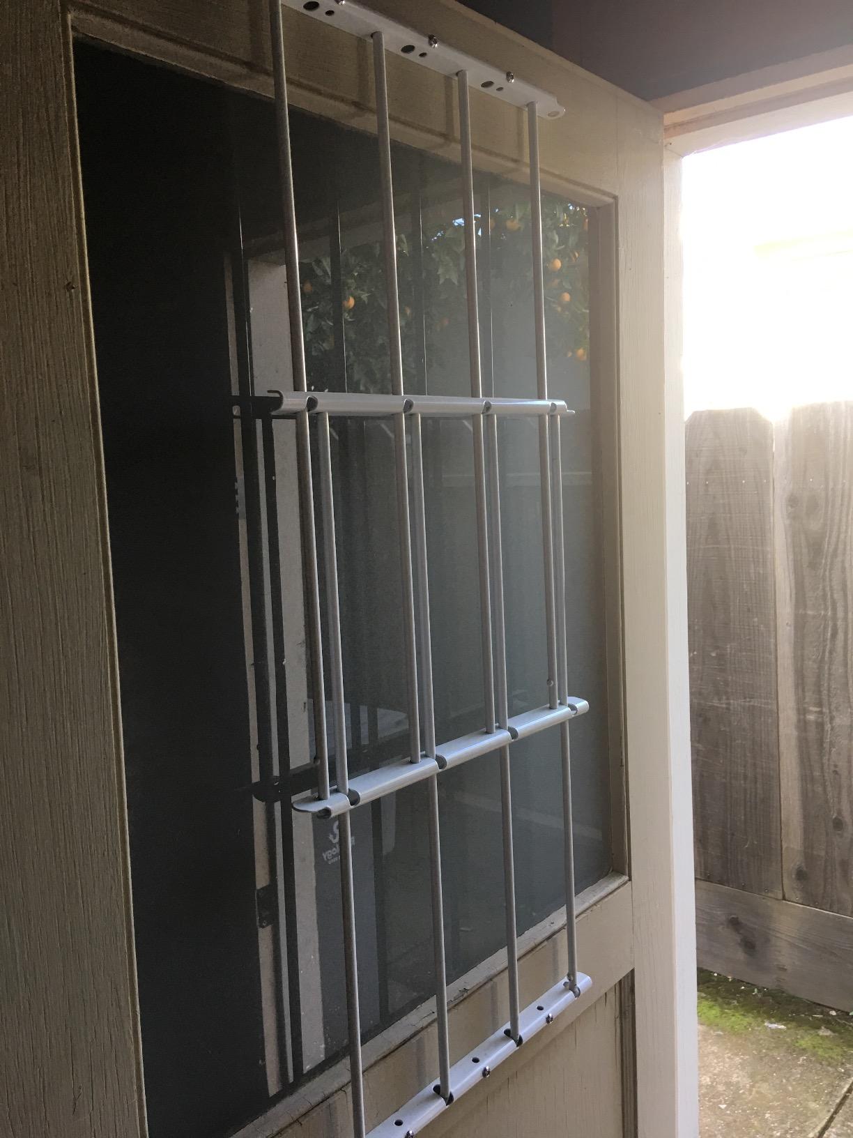 John Sterling 4Bar Basic Fixed Window Guard,14x14-24 Inches White customer photo 2