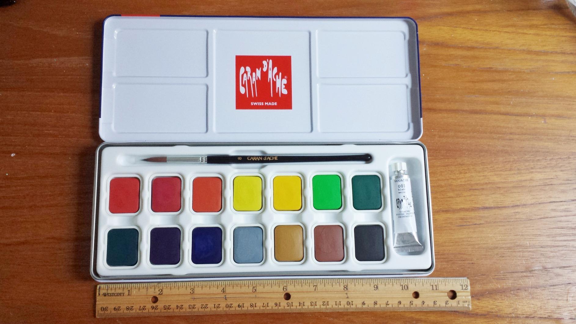 Caran d'Ache Gouache Studio 15 Assorted Colors Set in Metal Tin customer photo 1