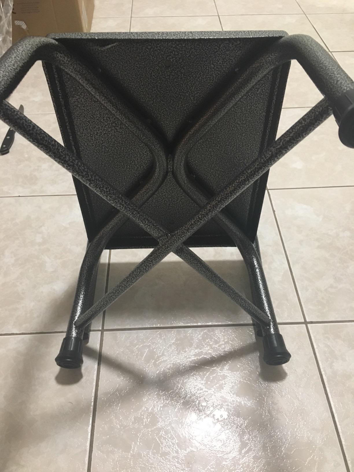 Drive Medical Bariatric Heavy-Duty Step Stool with Handrail, Silver Vein customer photo 2