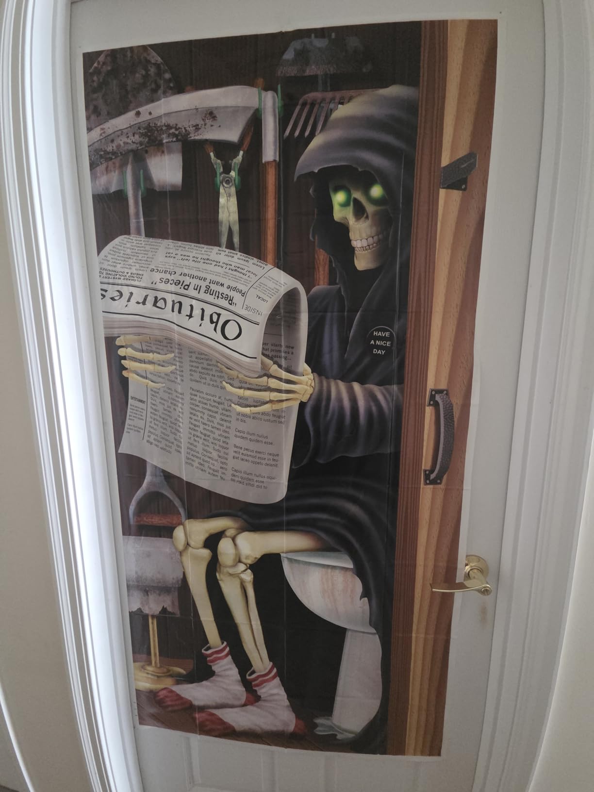 Beistle Skeleton Door Cover customer photo 1