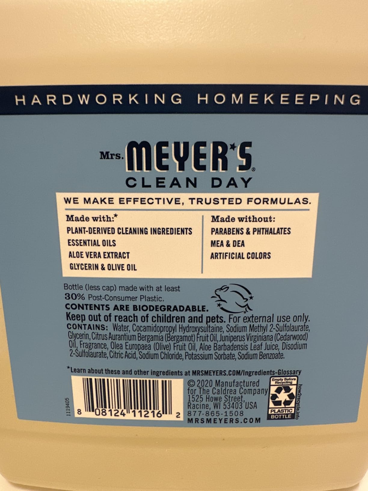 MRS. MEYER'S CLEAN DAY Hand Soap Refill, Lemon Verbena Scent, 33 Fl Oz Bottle customer photo 2