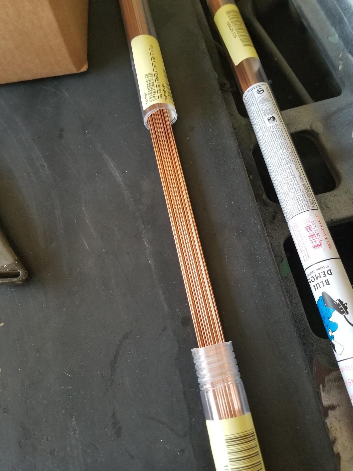 Blue Demon ER70S2 X .035 X 1LB Tube Premium Carbon Steel Tig Welding Rod customer photo 1