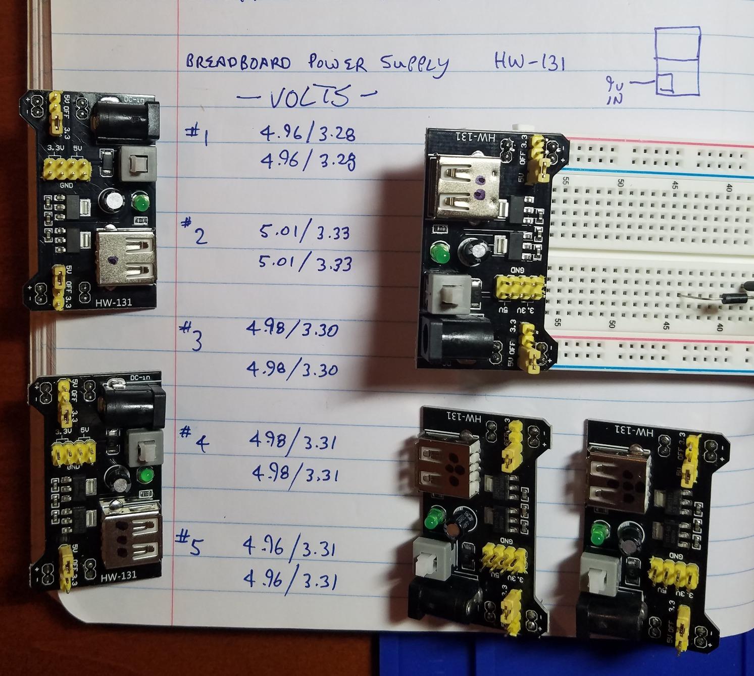 HiLetgo 5pcs 3.3V 5V Power Supply Module for MB102 102 Prototype Breadboard DC 6.5-12V or USB Power Supply Module customer photo 2