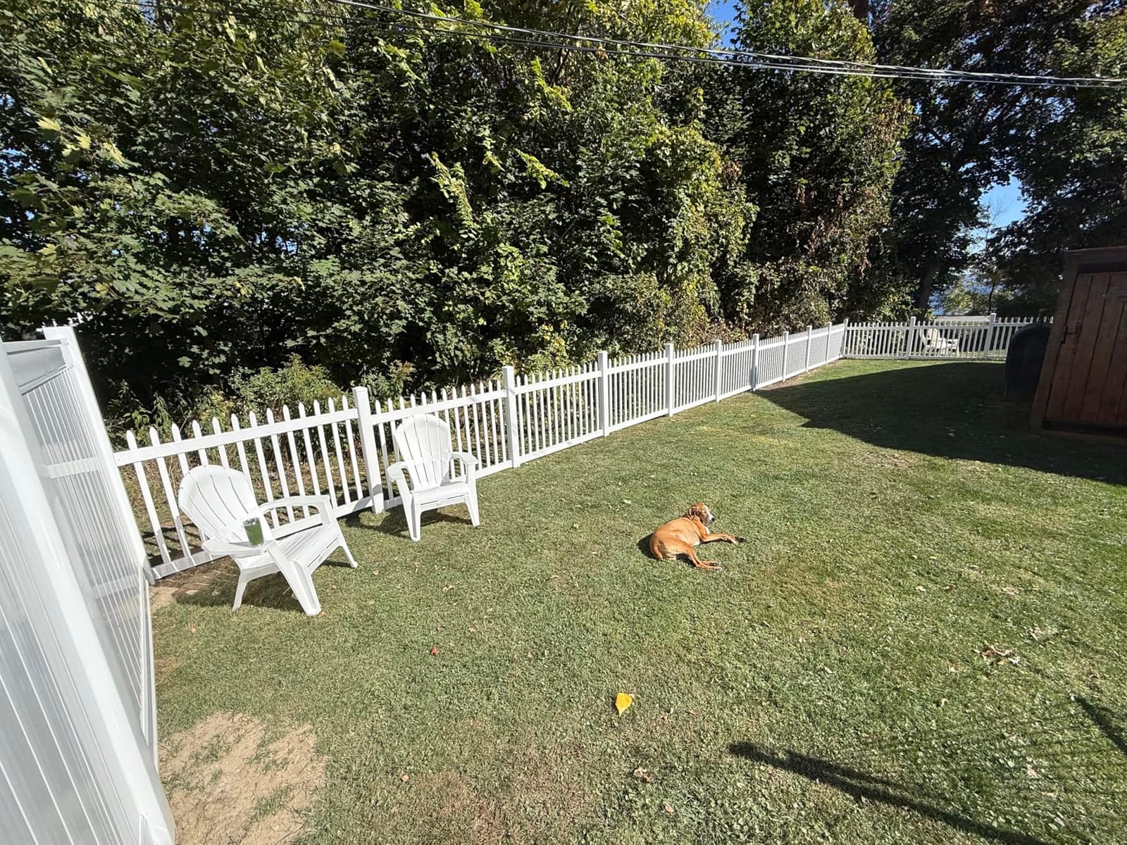 WamBam Sturbridge Yard or Pool Fence, White Vinyl No Dig DIY Kit customer photo 1