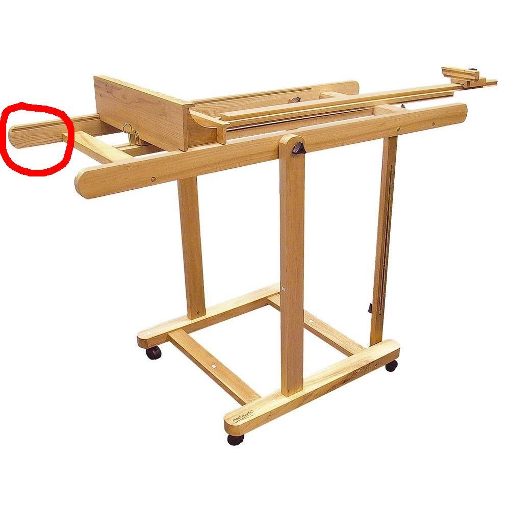Mont Marte Tilting Studio Wooden Floor Easel. Height Adjustable Extra Large H-Frame Featuring a Large Tilt Range. Castor Wheels Allow Easy Movement and Can Be Locked into Place. customer photo 2