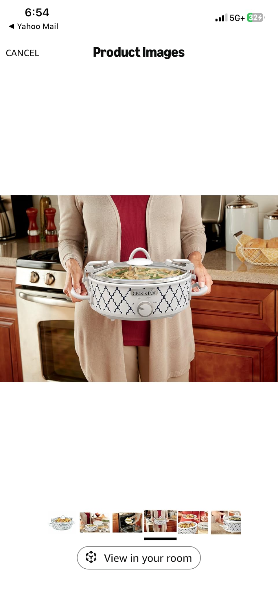 Crock-Pot Small 2.5 Quart Casserole Slow Cooker in White/Blue, Enjoy Eye-Catching Quick Meals, Durable and Compact customer photo 1