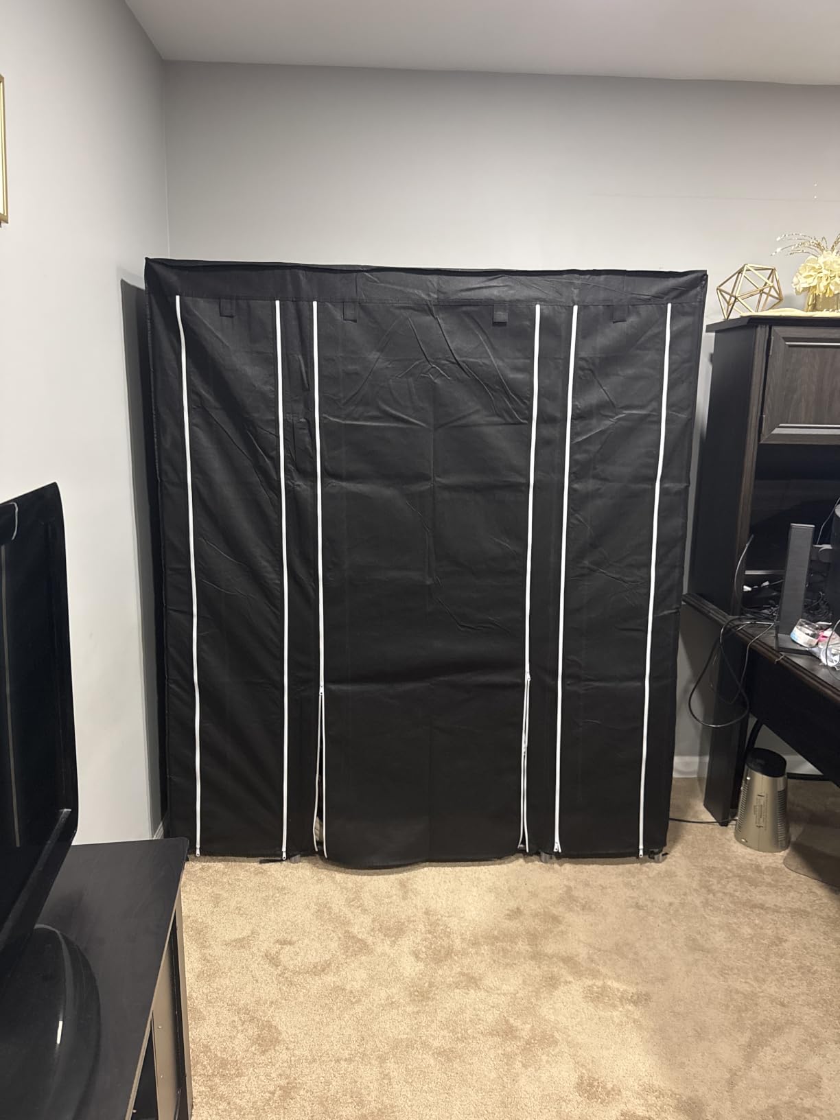 SONGMICS Closet Wardrobe, Portable Closet, Clothes Storage Organizer customer photo 1