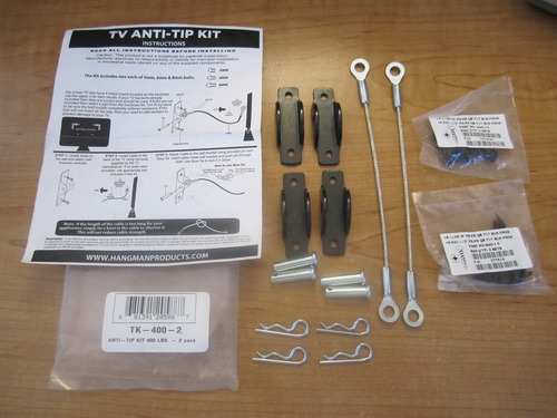 Hangman Anti-Tip Kit to Prevent Furniture Falling-Steel (TK-400-3) customer photo 2