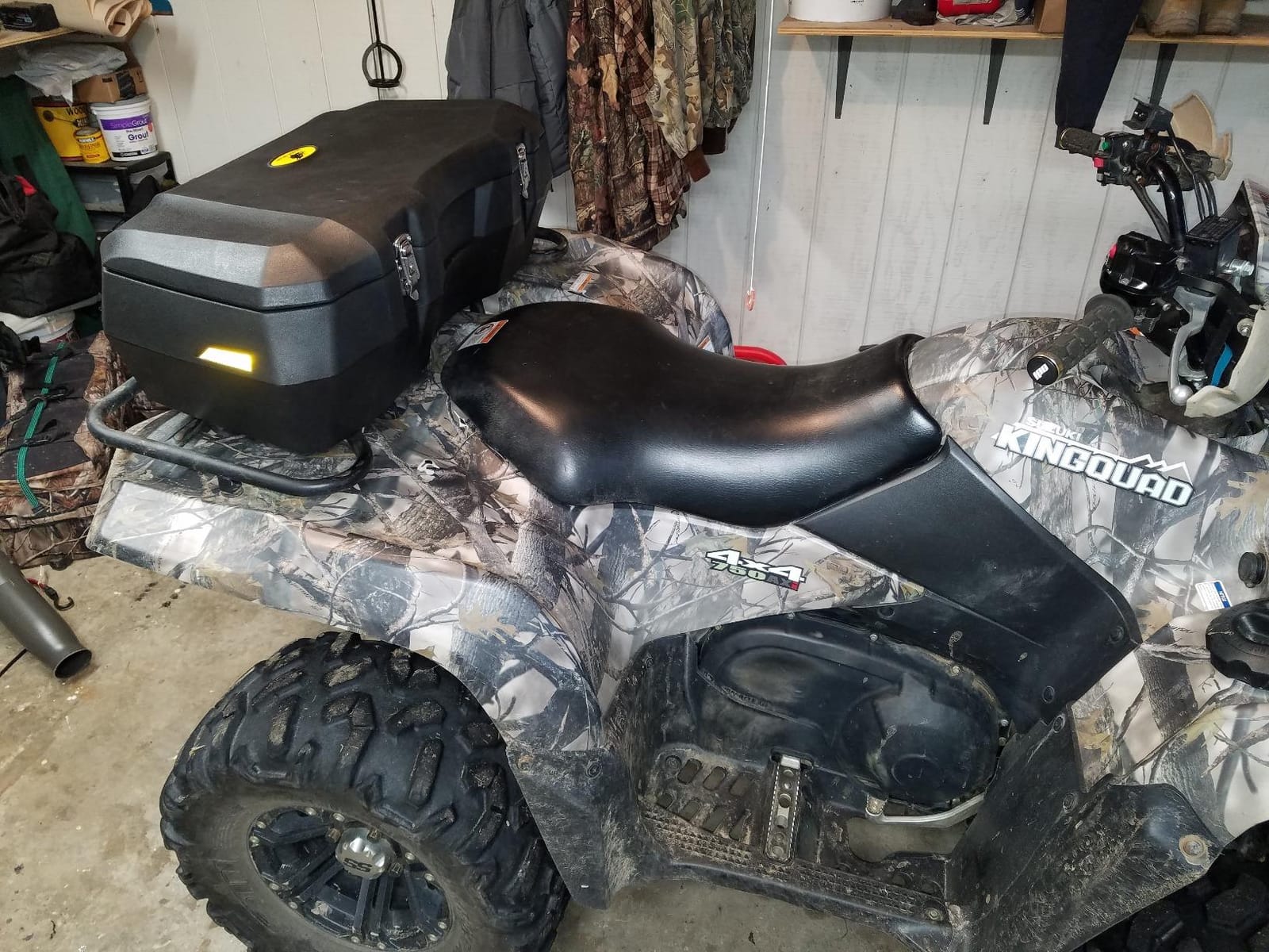Black Boar ATV Front Storage Box - Features Durable Polyethylene Design w/Stainless Steel Lockable Latches - includes Mounting Hardware - Easily Attaches to Front Tubular Racks (66011) customer photo 2