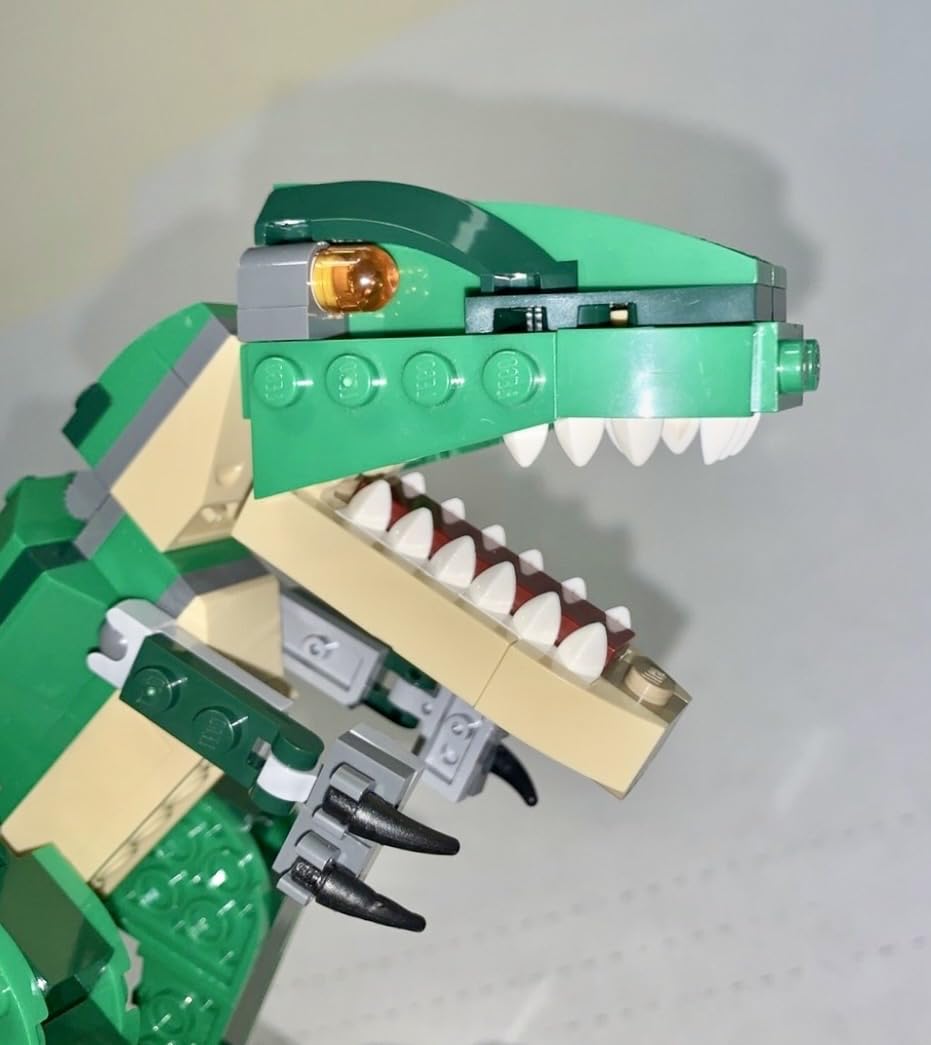 LEGO Creator 3 in 1 Mighty Dinosaur Toy, Transforms from T. rex to Triceratops to Pterodactyl Dinosaur Figures, Great Gift for 7-12 Year Old Boys & Girls, 31058 customer photo 1