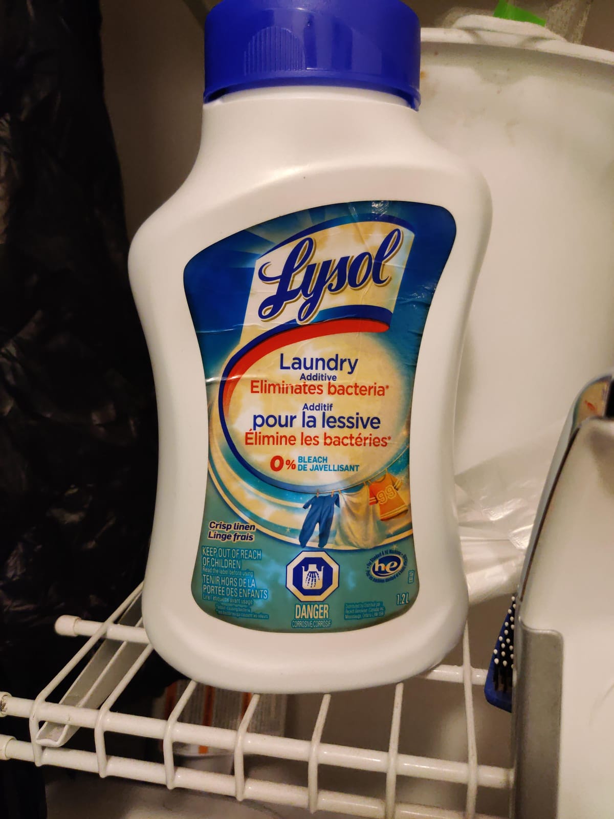Lysol Laundry Sanitizer Liquid, Detergent Additive, Crisp Linen, 41oz customer photo 2